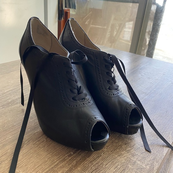 Peeptoe lace up stilettos rockport - Picture 2 of 4